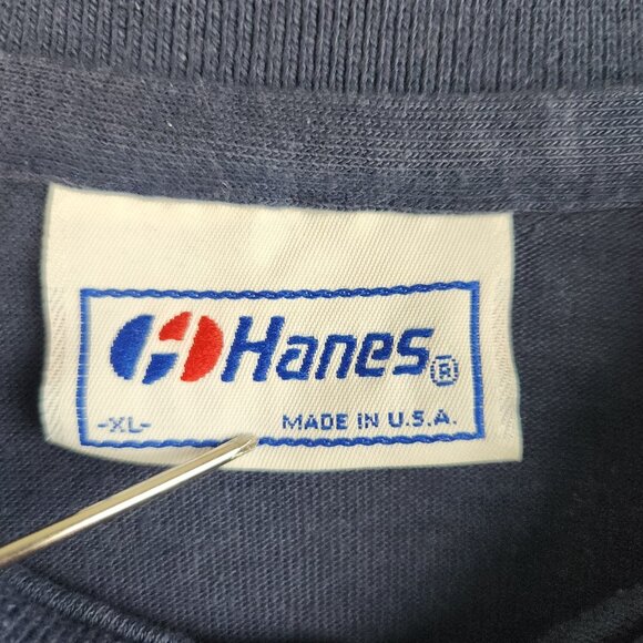 Vintage 90's Pepsi Promo Polo Shirt Mens Extra Large Navy Blue USA Made Beverage - Picture 3 of 9